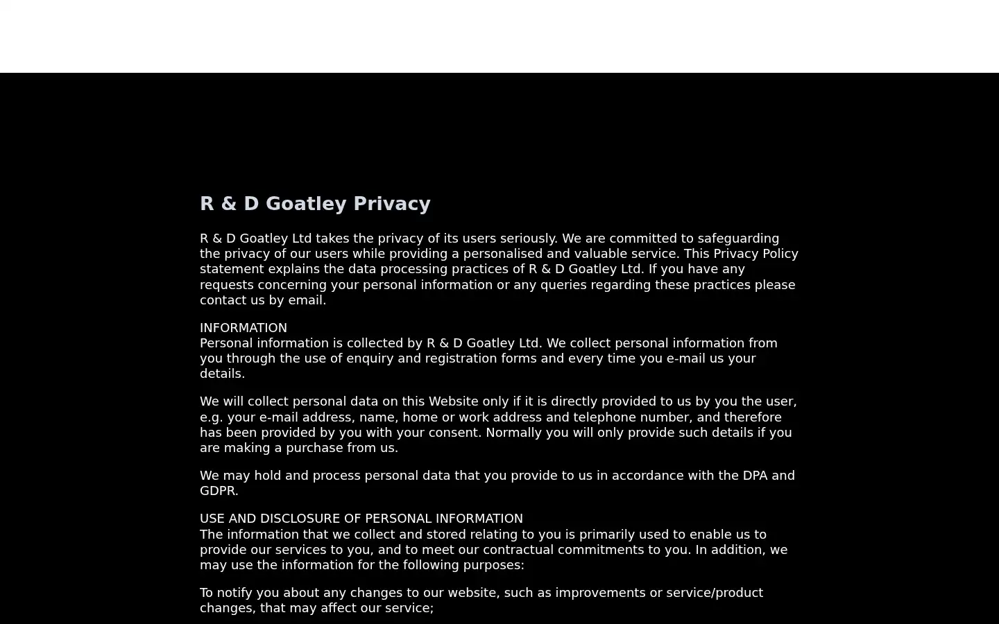 Screenshot of randdgoatley.co.uk