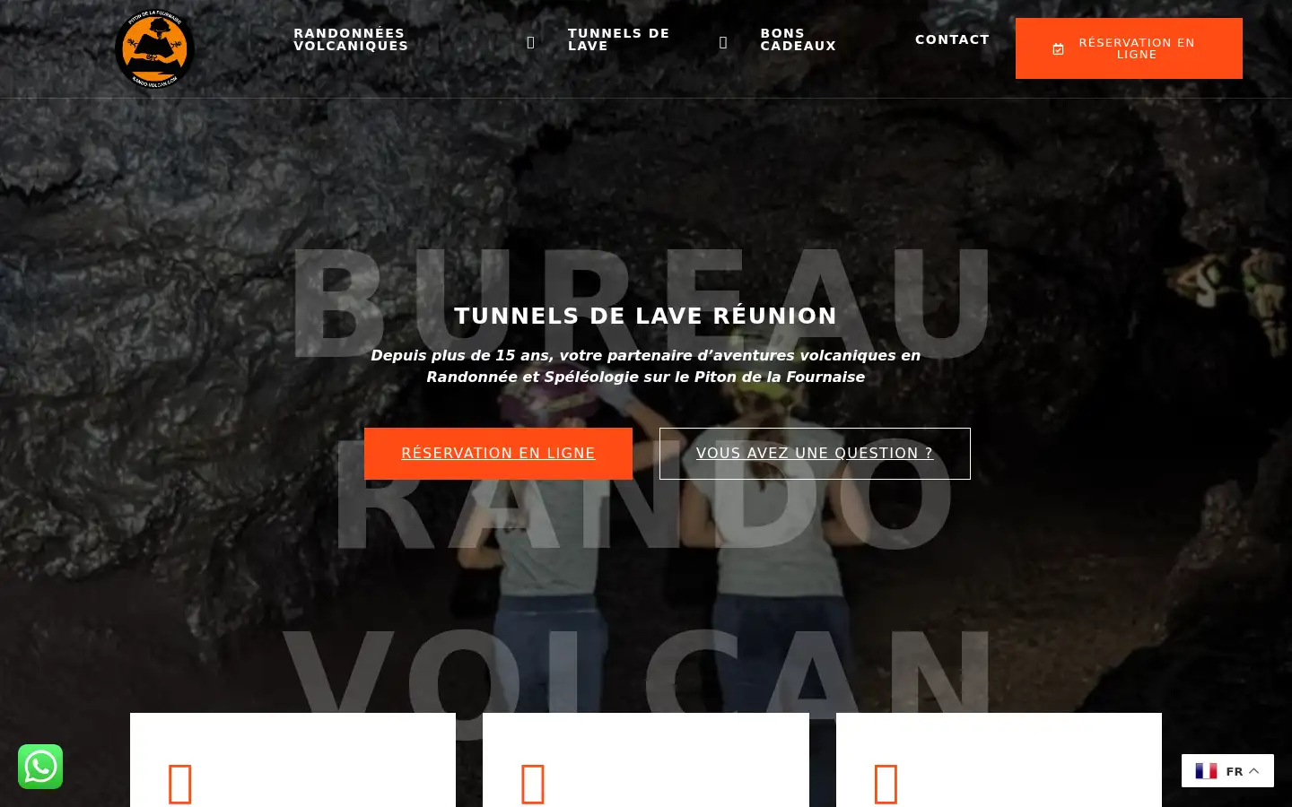 Screenshot of rando-volcan.com