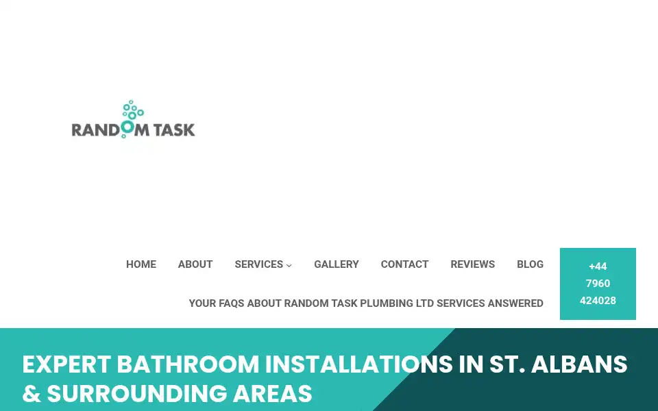 Screenshot of randomtaskplumbingcom.wordpress.com