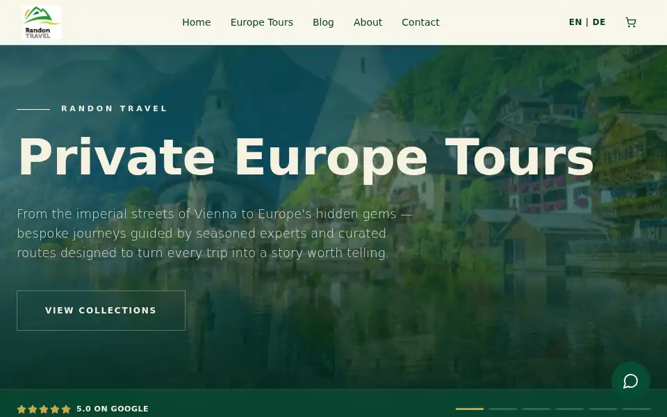 Screenshot of randontravel.com