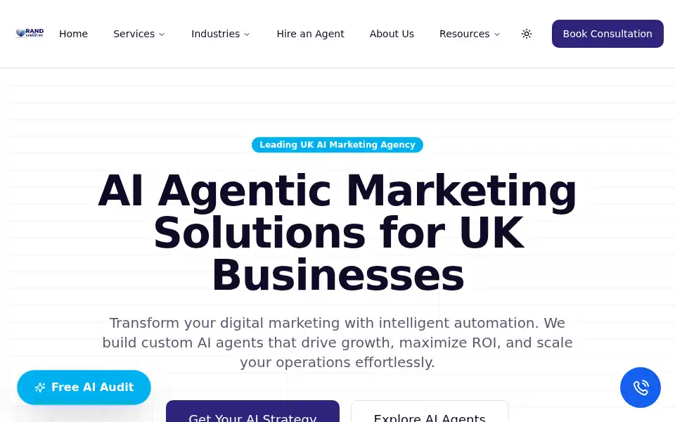 Screenshot of randservices.co.uk