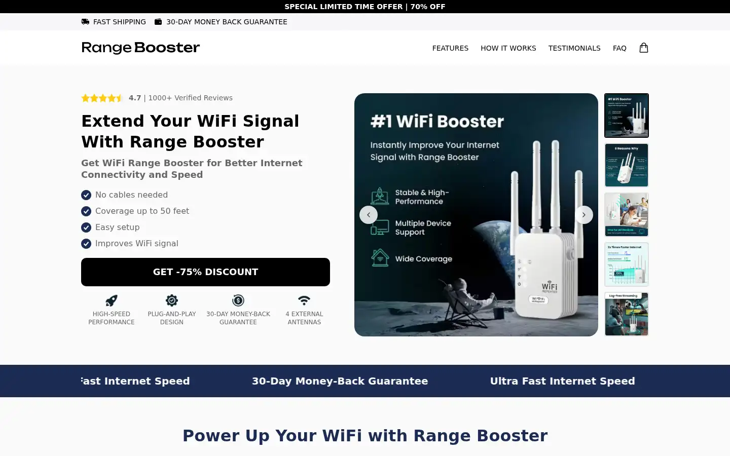 Screenshot of rangeboosterpro.com