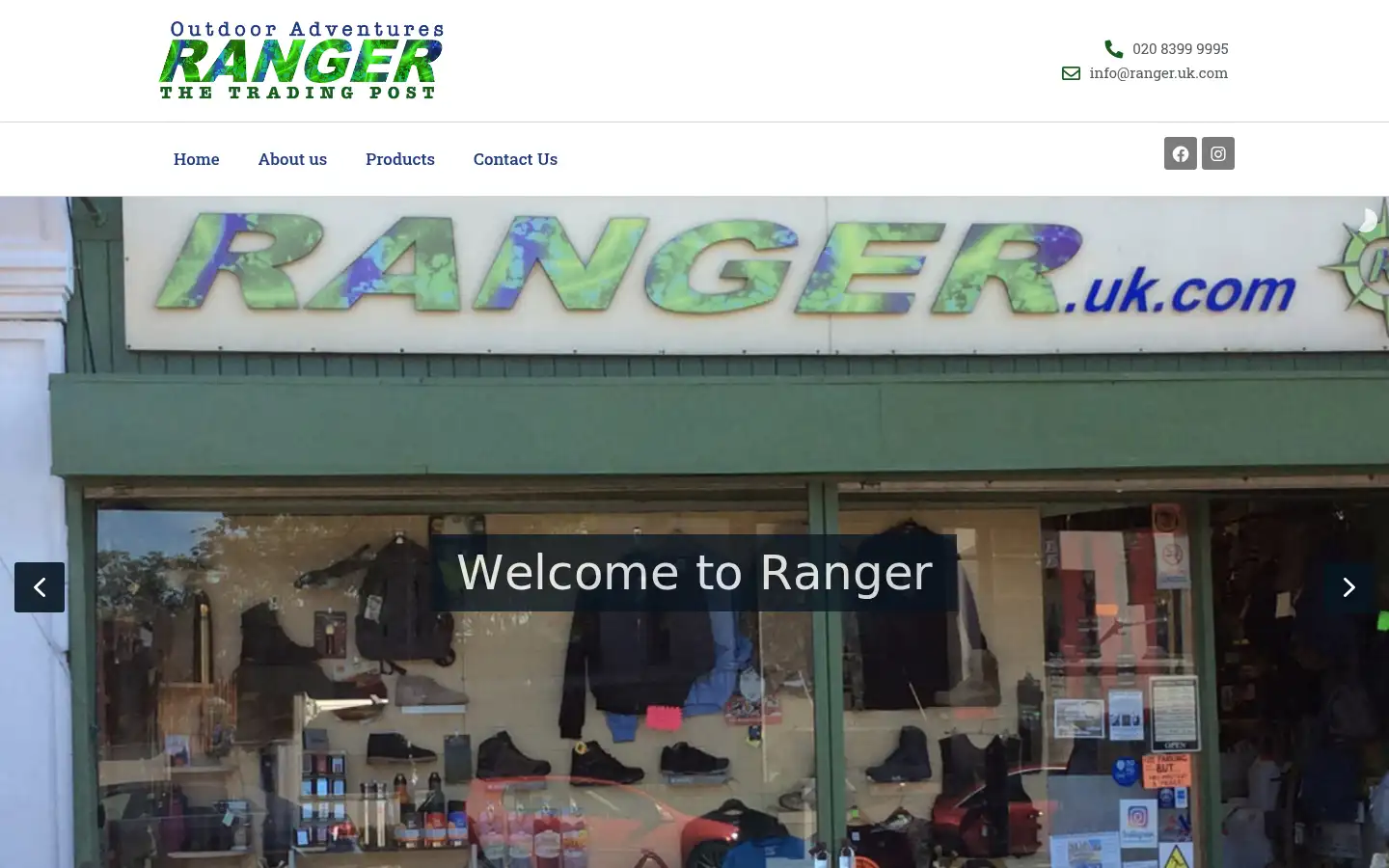 Screenshot of ranger.uk.com