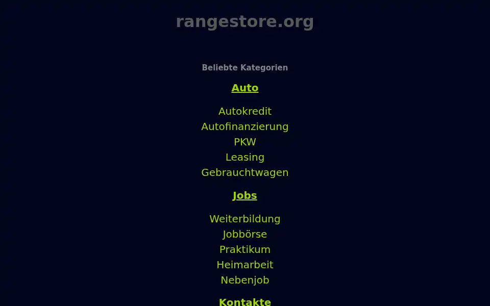 Screenshot of rangestore.org