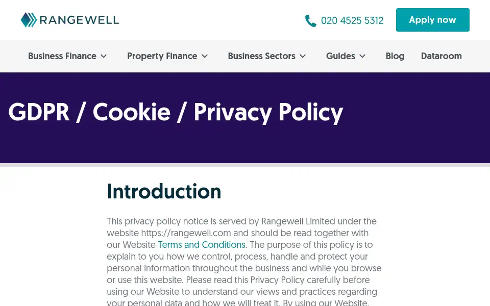 Screenshot of rangewell.com