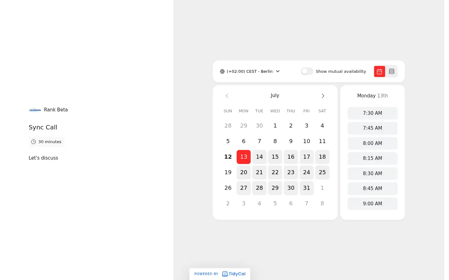 Screenshot of rankbeta.com