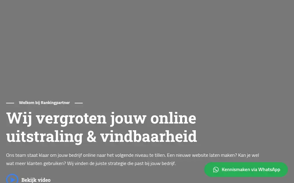 Screenshot of rankingpartner.nl