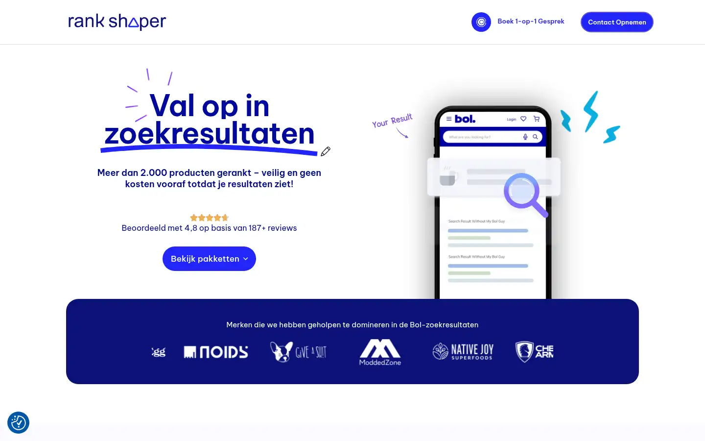 Screenshot of rankshaper.nl