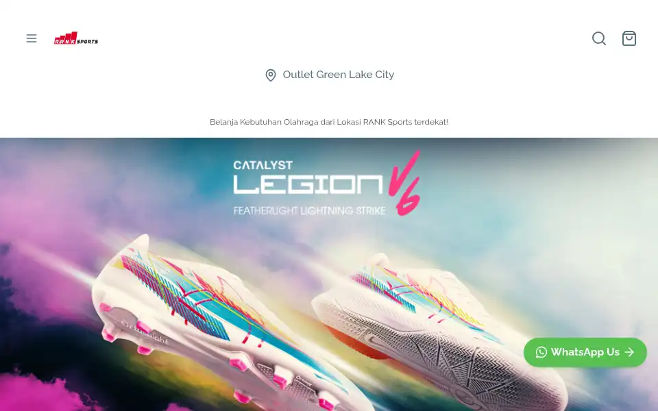 Screenshot of ranksports.id