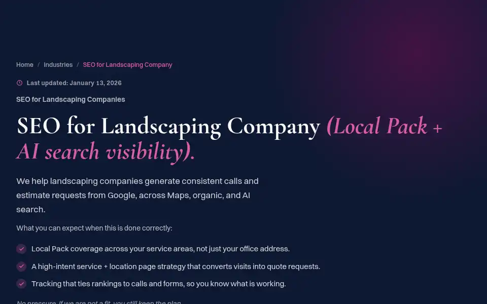 Screenshot of rankvisibly.com