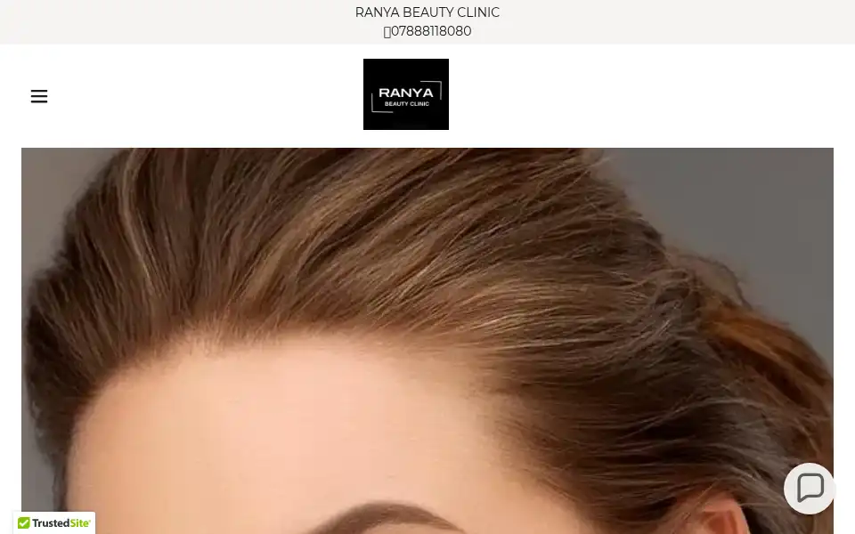 Screenshot of ranyabeautyclinic.co.uk
