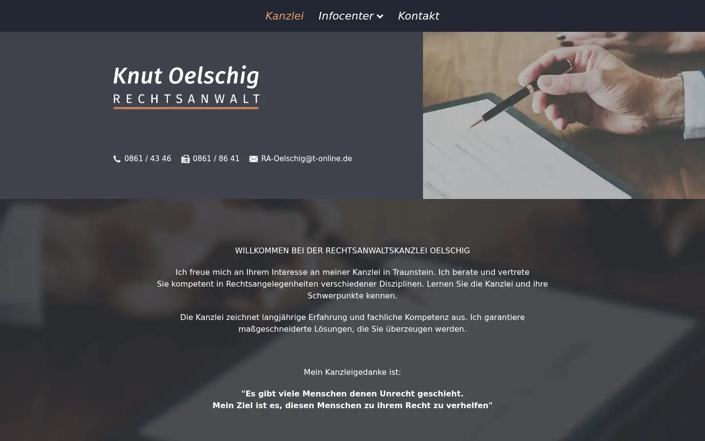 Screenshot of raoelschig.de