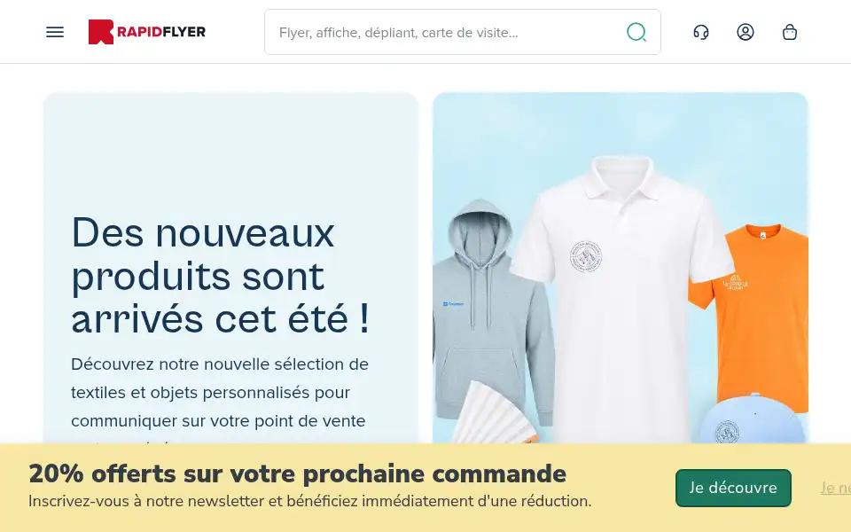 Screenshot of rapid-flyer.com