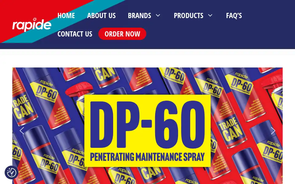 Screenshot of rapideproducts.co.uk