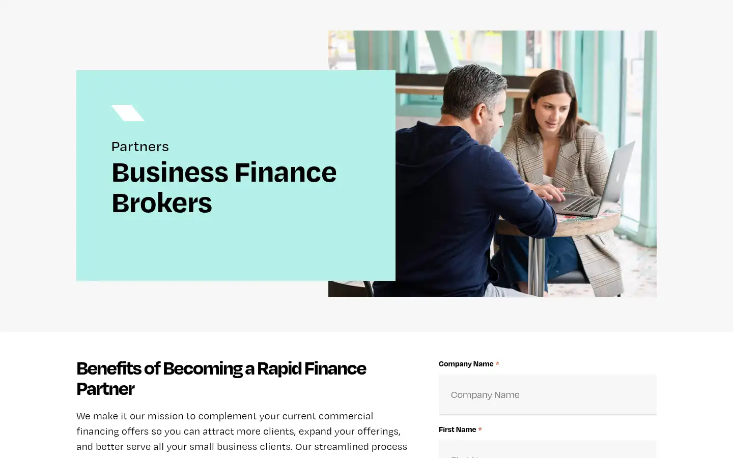 Screenshot of rapidfinance.com