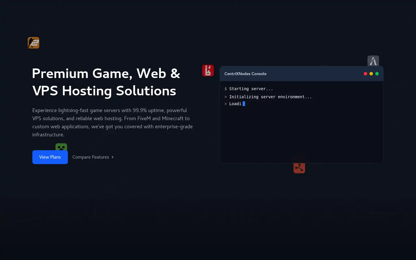 Screenshot of rapidhosting.cloud
