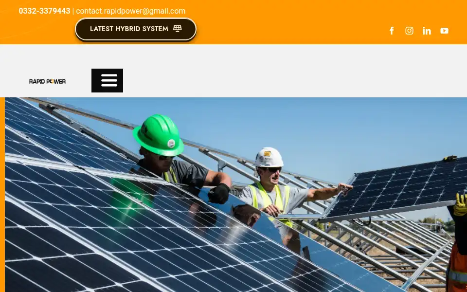 Screenshot of rapidpower.pk
