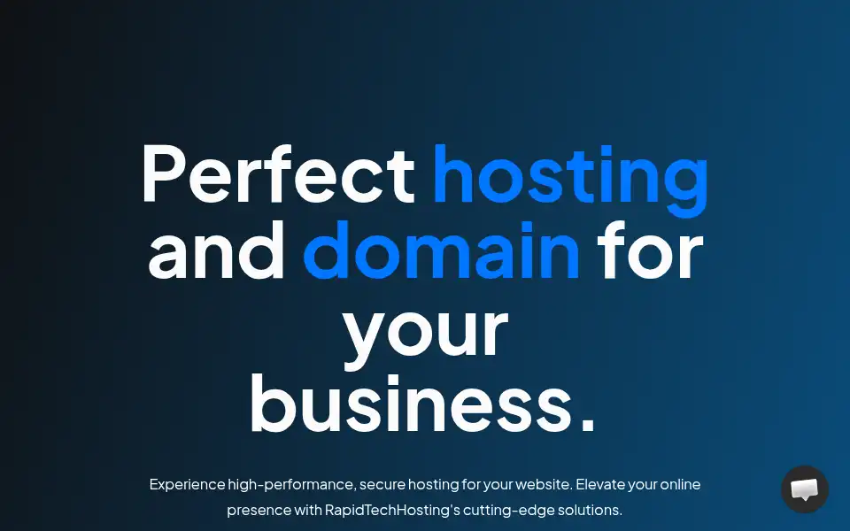 Screenshot of rapidtechhosting.com