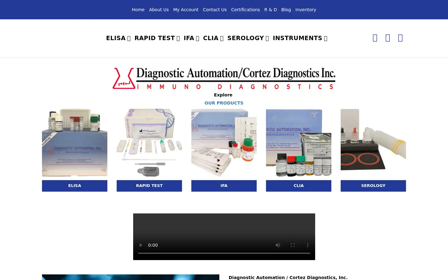 Screenshot of rapidtest.com