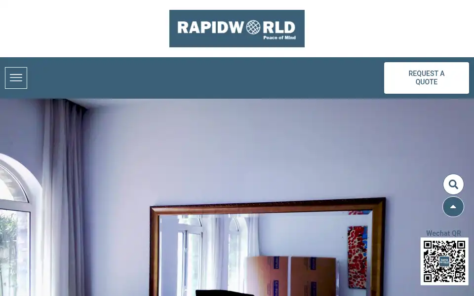 Screenshot of rapidworldmoving.com