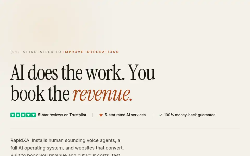 Screenshot of rapidxai.com