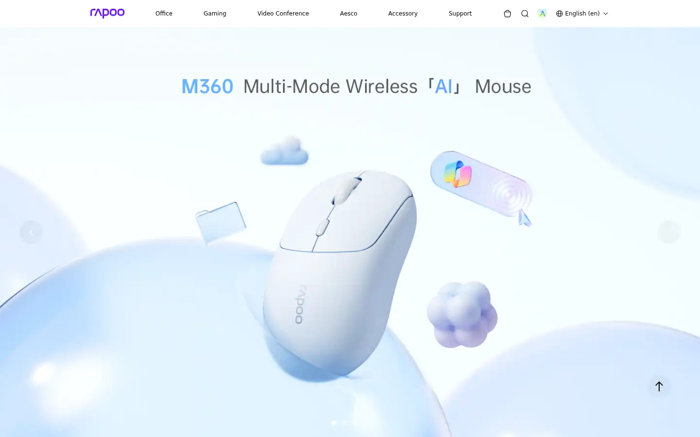 Screenshot of rapoo.com