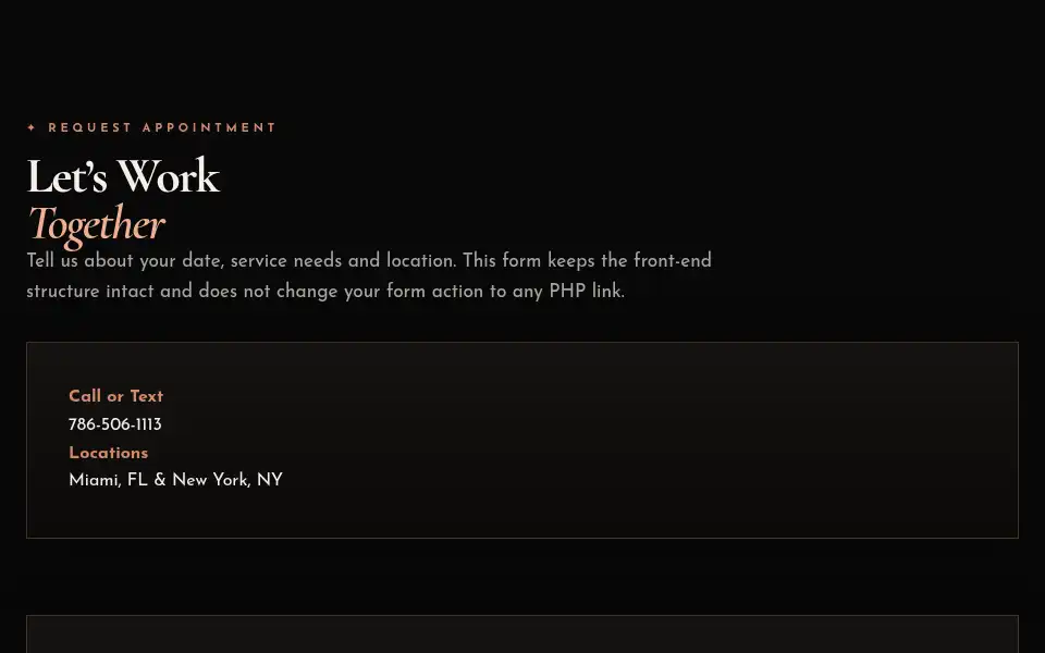 Screenshot of raquelsaldivar.com