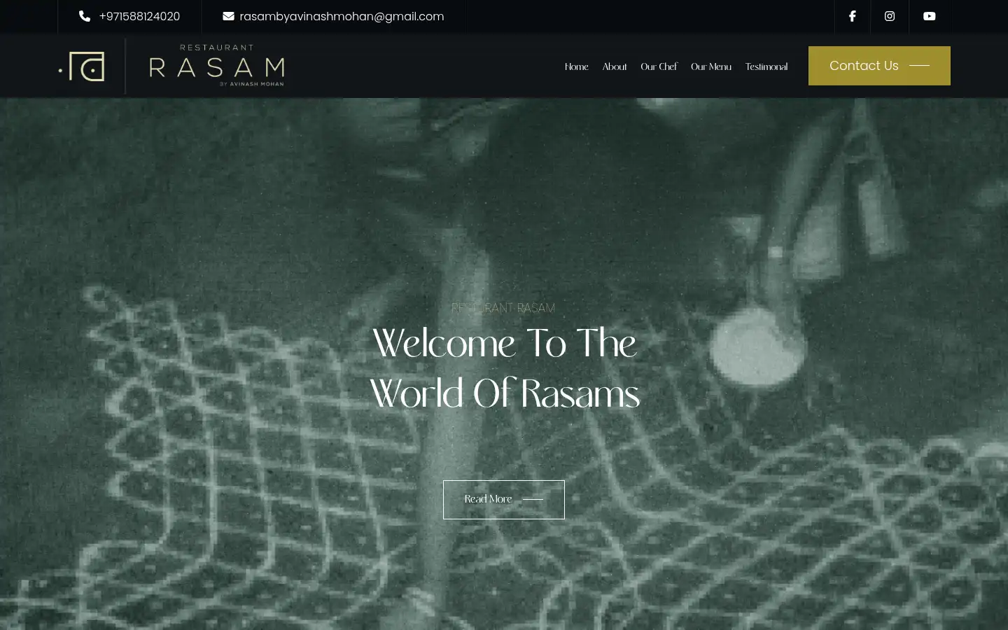 Screenshot of rasam.ae