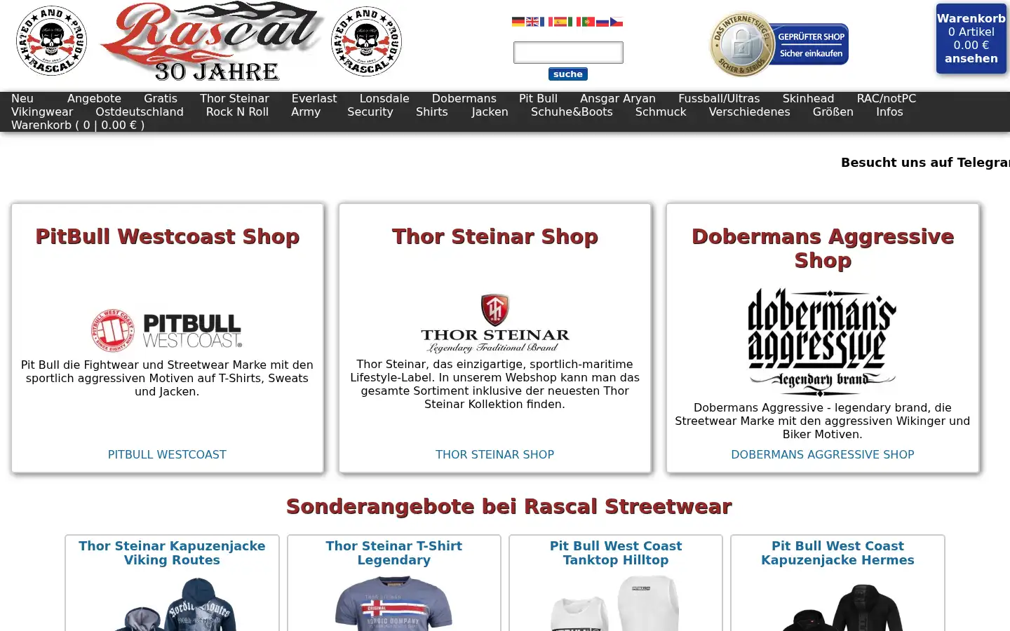 Screenshot of rascal.de