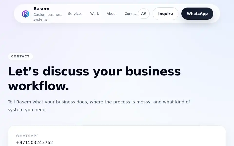 Screenshot of rasemco.com