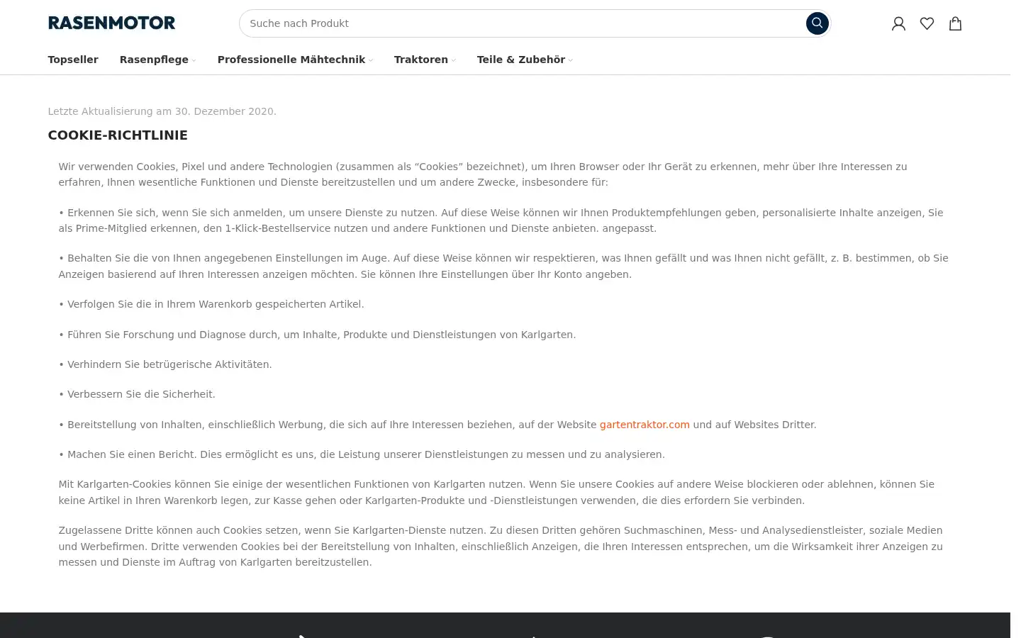 Screenshot of rasenmotor.com