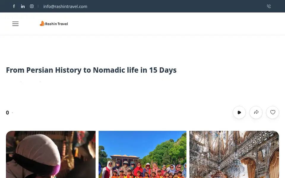 Screenshot of rashintravel.com