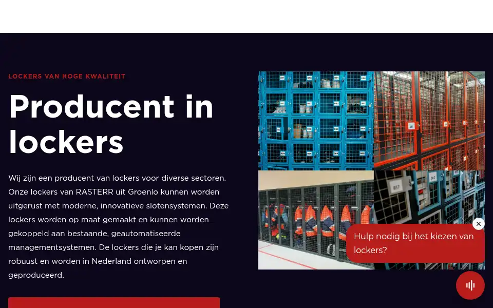 Screenshot of rasterr.nl