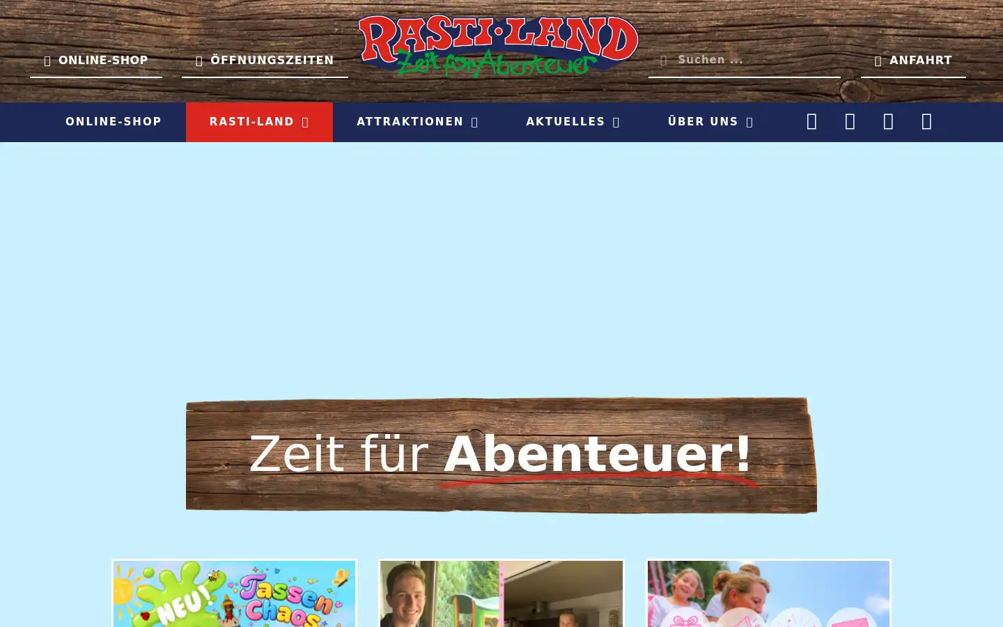 Screenshot of rasti-land.de