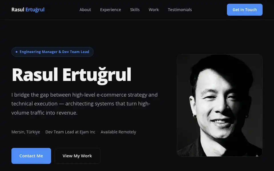 Screenshot of rasulertugrul.com