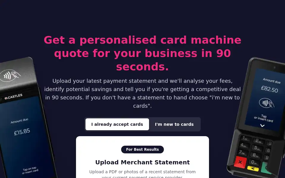 Screenshot of ratechecker.io