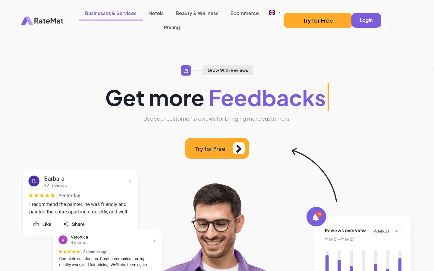 Screenshot of ratemat.com