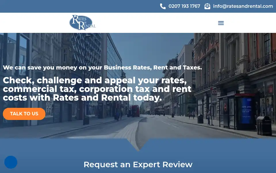 Screenshot of ratesandrental.co.uk