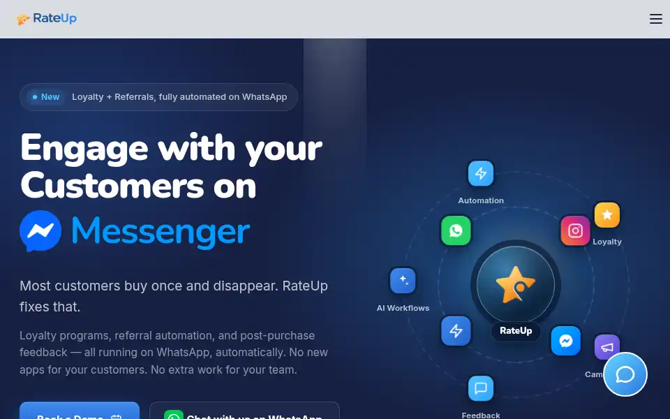 Screenshot of rateup.app
