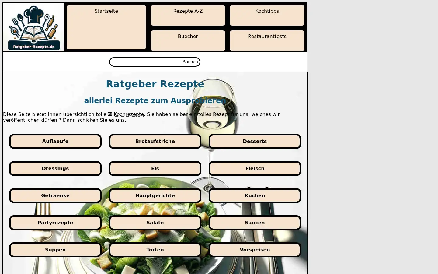 Screenshot of ratgeber-rezepte.de