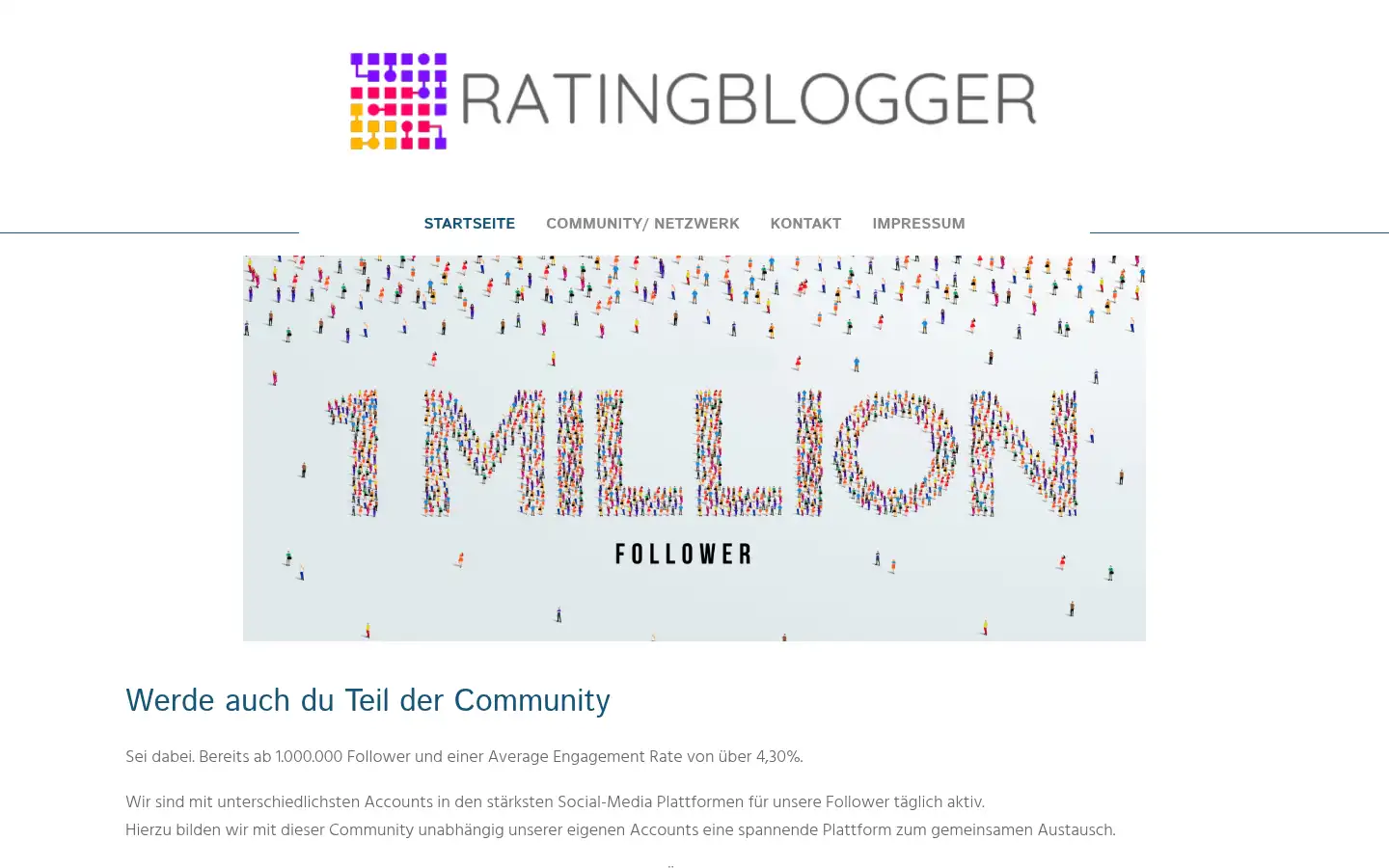 Screenshot of ratingblogger.de