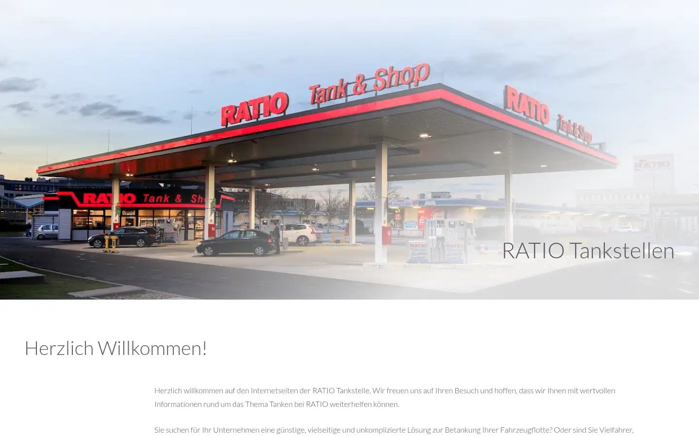 Screenshot of ratio-tankstelle.de