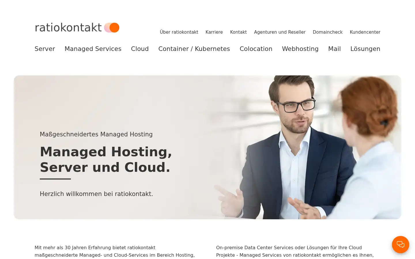 Screenshot of ratiokontakt.de