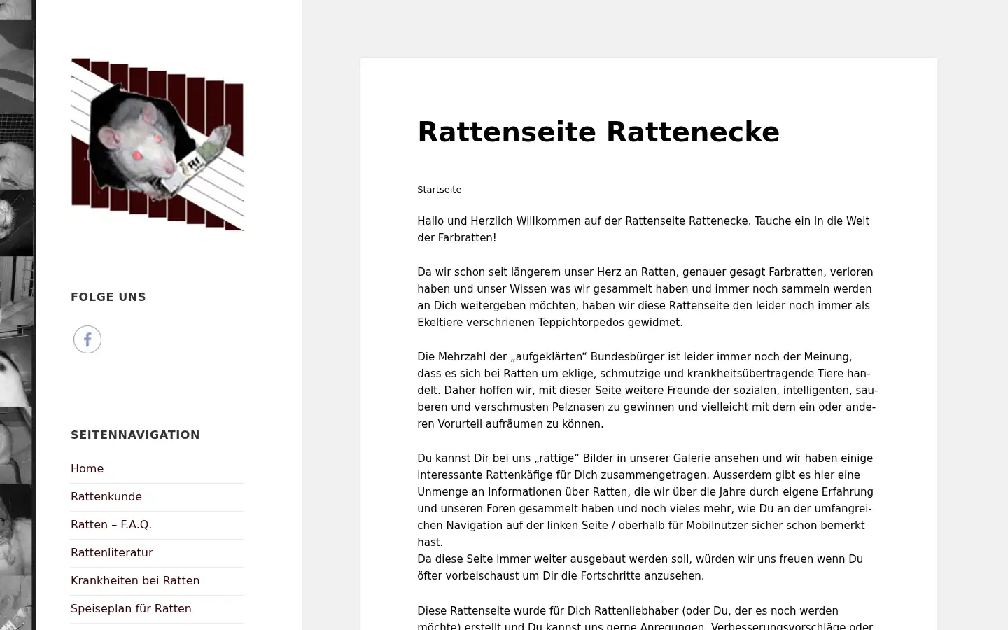 Screenshot of rattenecke.com
