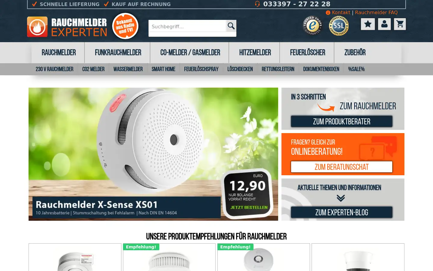 Screenshot of rauchmelder-experten.de
