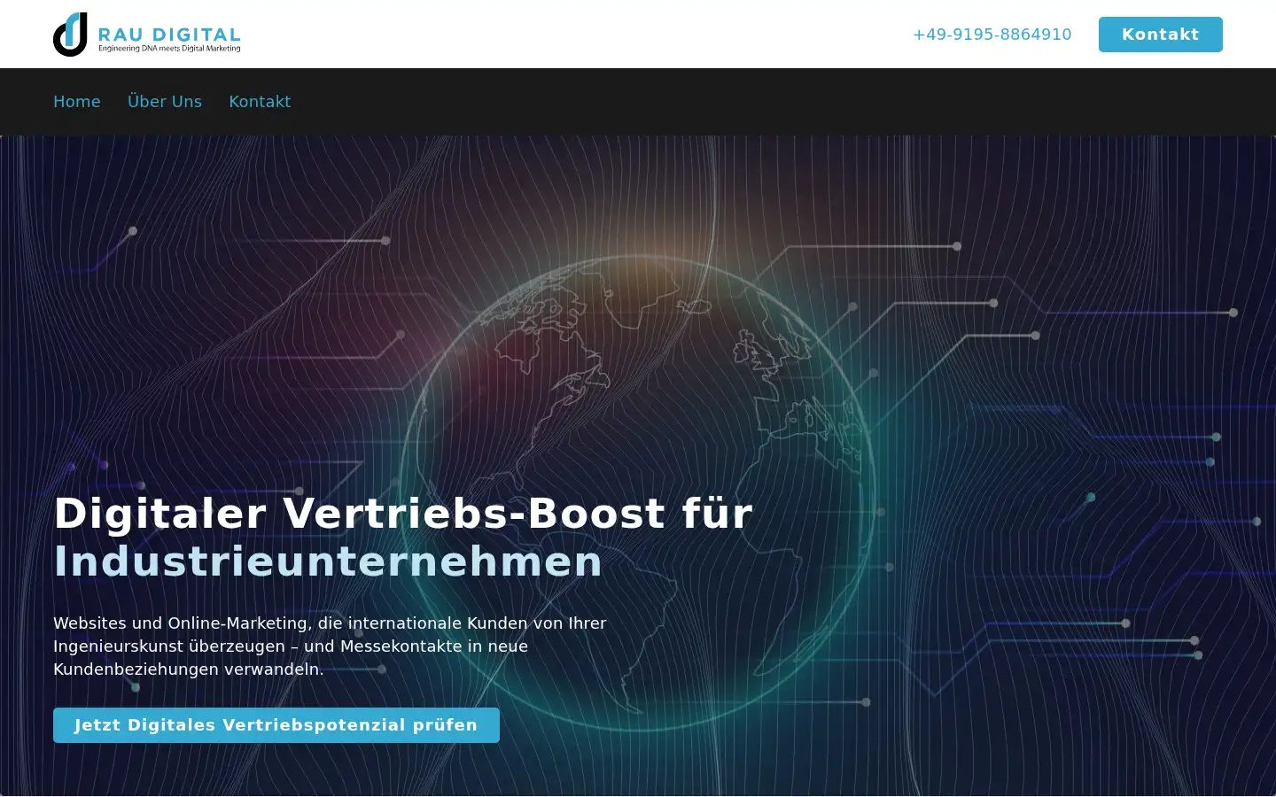 Screenshot of raudigital.com