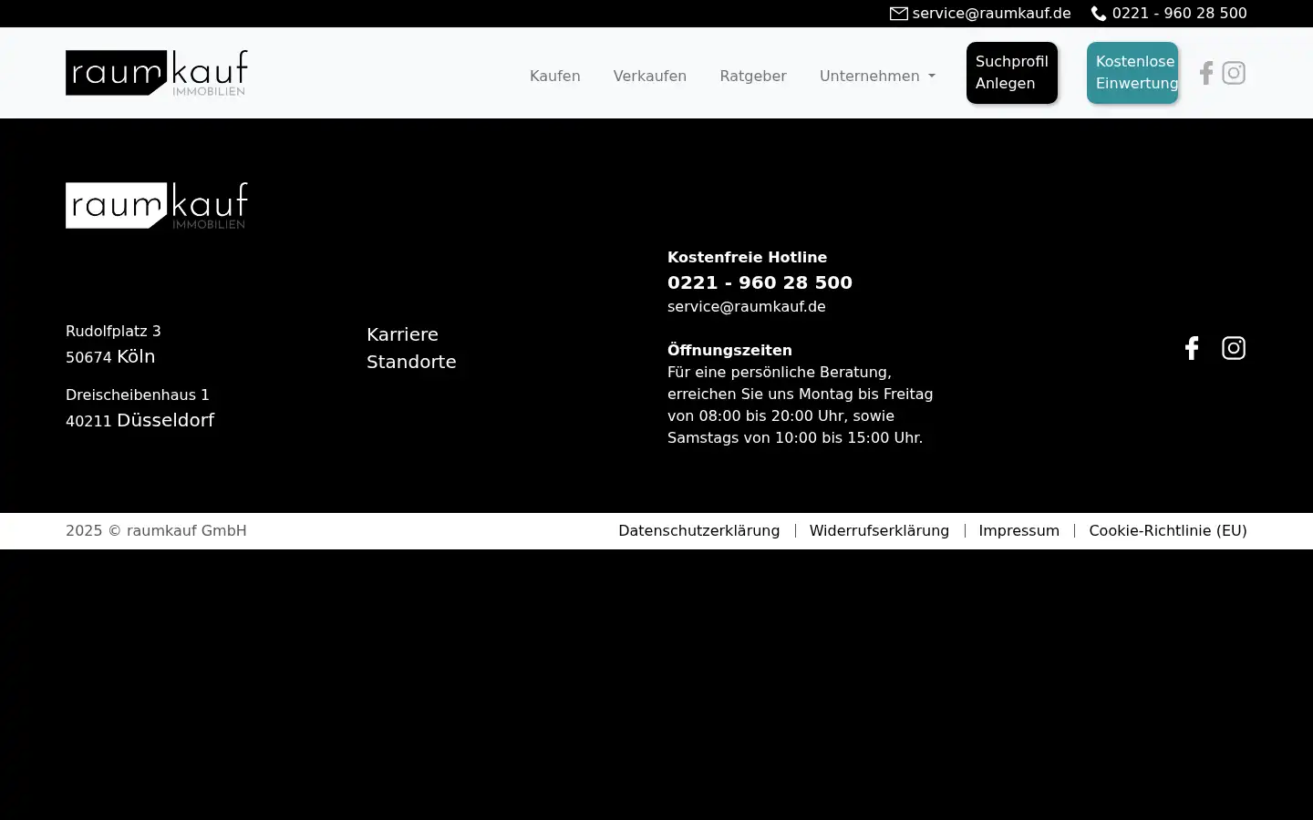 Screenshot of raumkauf.de