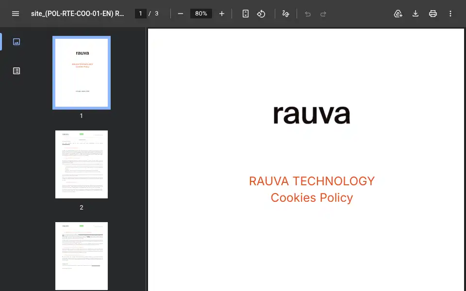 Screenshot of rauva.com