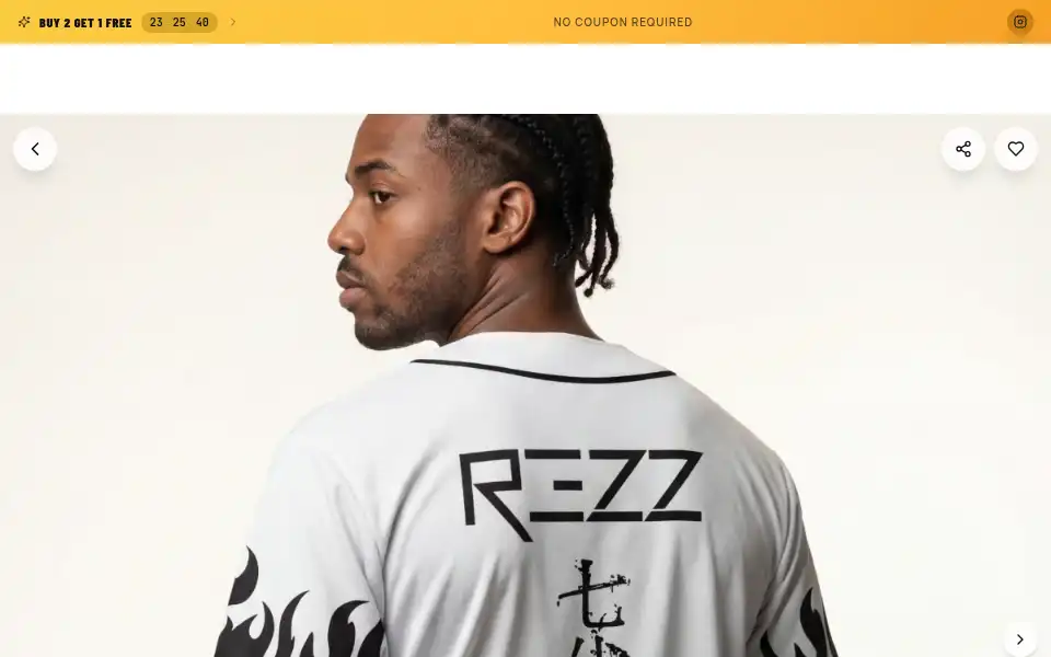 Screenshot of ravejersey.com