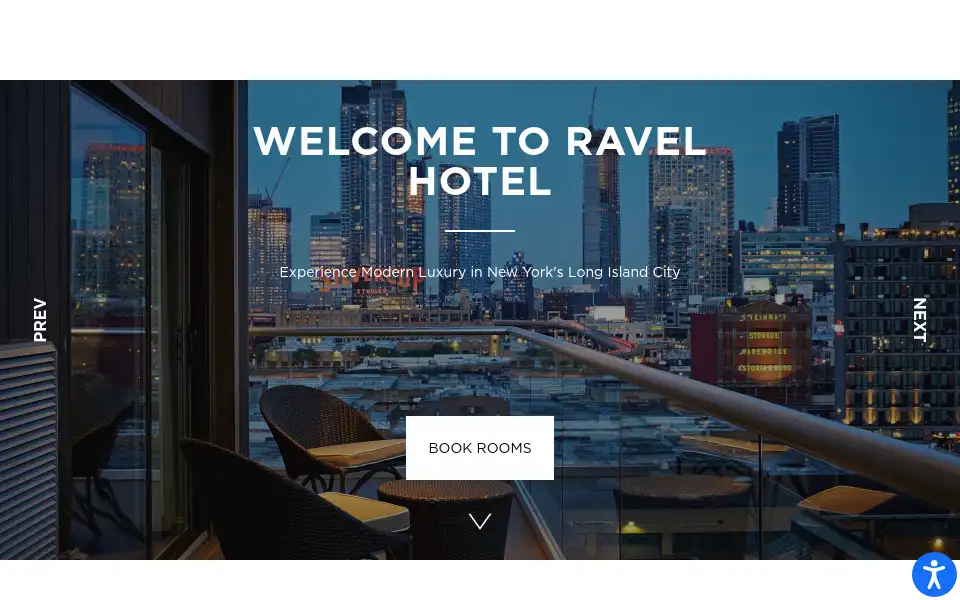 Screenshot of ravelhotel.com